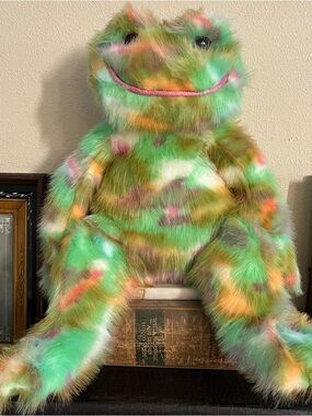 DOUGLAS Cuddle Toys 24" Fuji Frog Stuffed Animal NEW With Tags